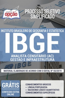 Processo Seletivo Simplificado IBGE 2019-ANALISTA CENSITÁRIO - GESTÃO E INFRAESTRUTURA